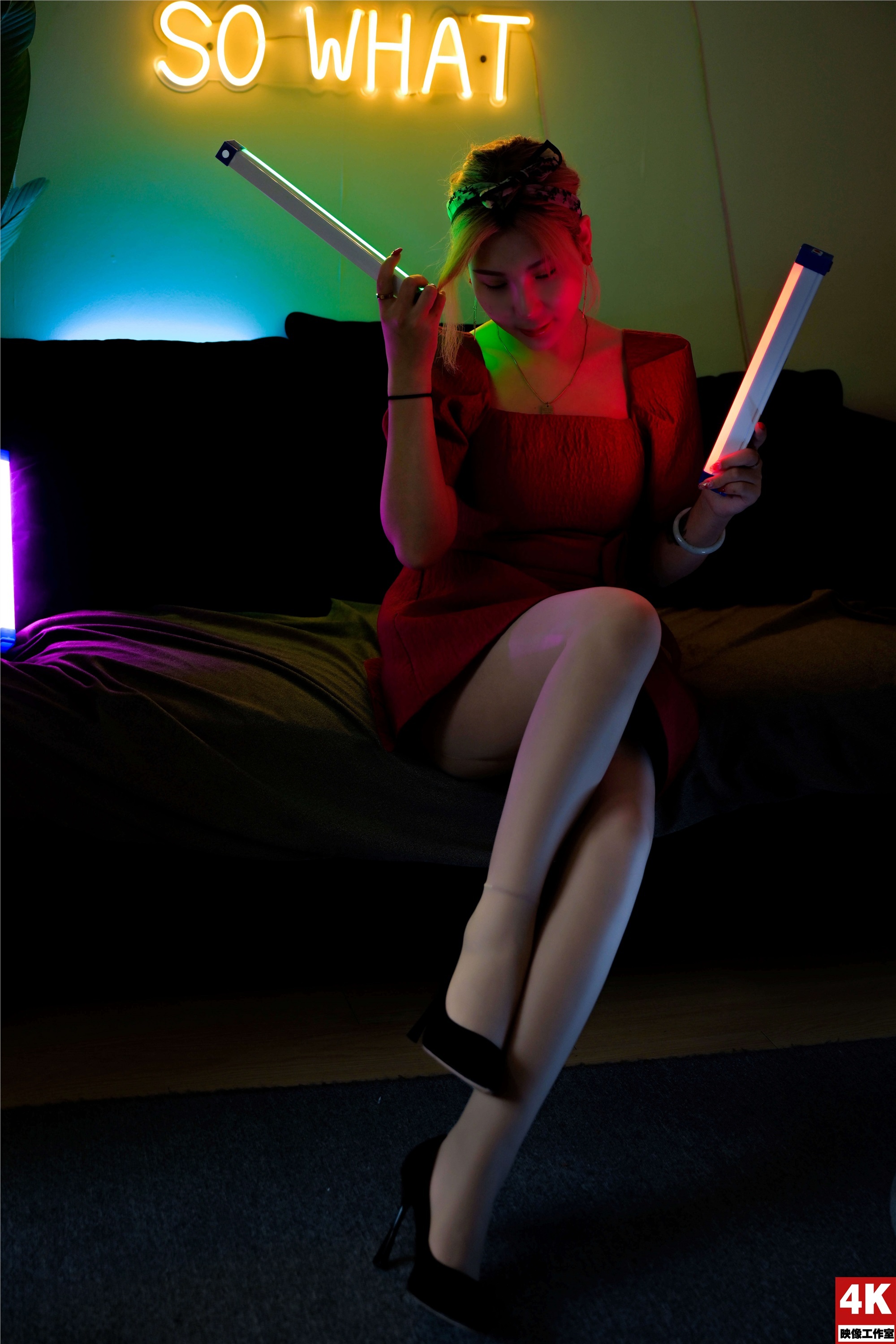 Ligui丽柜 2022.08.17 氛围灯下的肉丝 小發